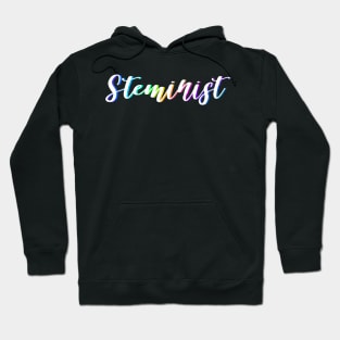 Steminist White Auora Hoodie